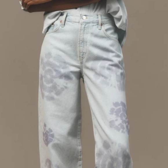 Anthropologie Pilcro size 34 Sunset High Rise Straight Boho Azores Jeans NWT - Picture 7 of 14